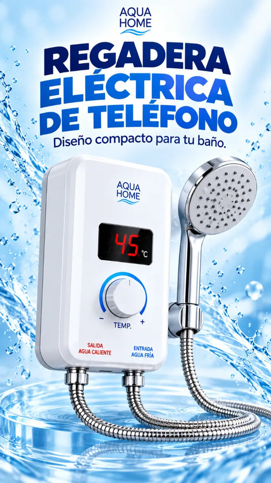 🚿 Regadera Eléctrica – Agua Caliente al Momento