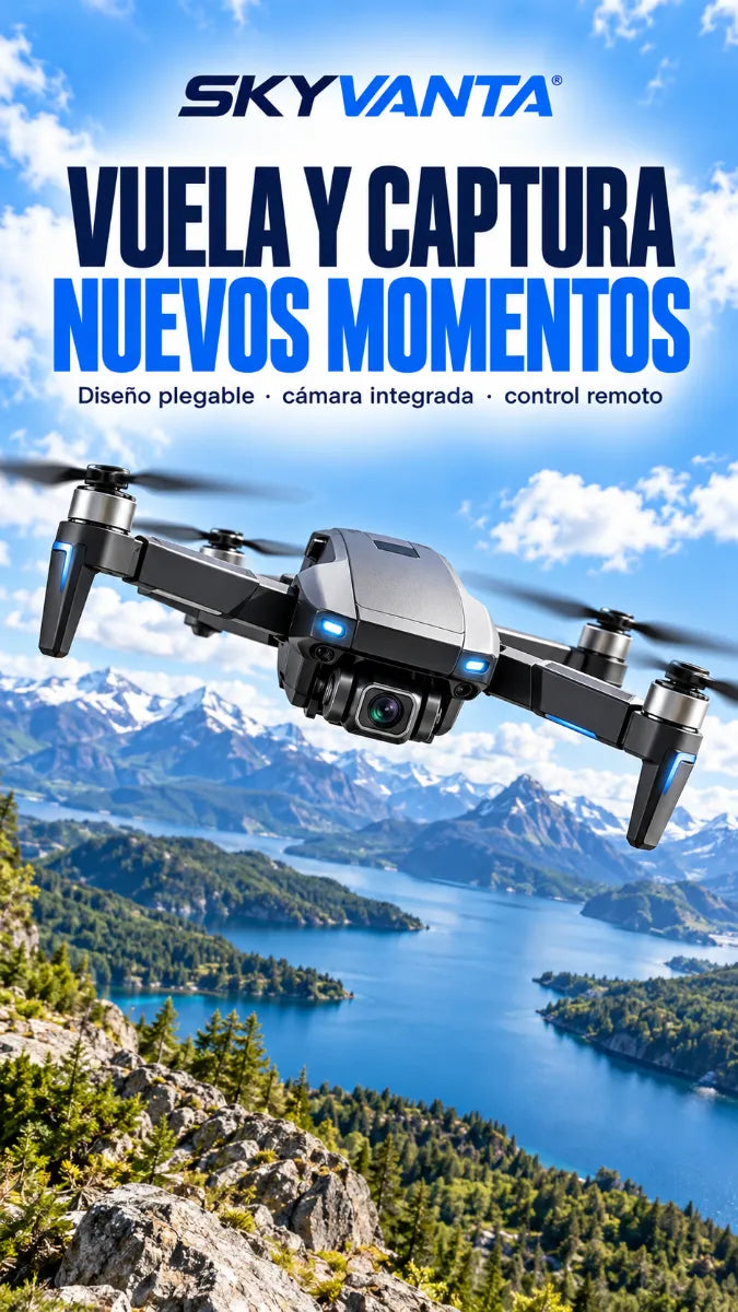 🚁 Dron Plegable con Cámara | ¡Captura Momentos Increíbles Desde las Alturas!