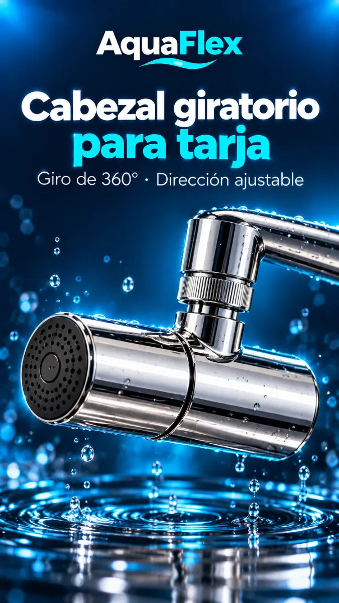 🚰 AquaFlex 360° – Cabezal para Grifo con Dirección Ajustable
