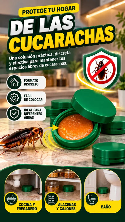 Cebo Repelente para Cucarachas – 12 Piezas | Control Práctico para tu Hogar