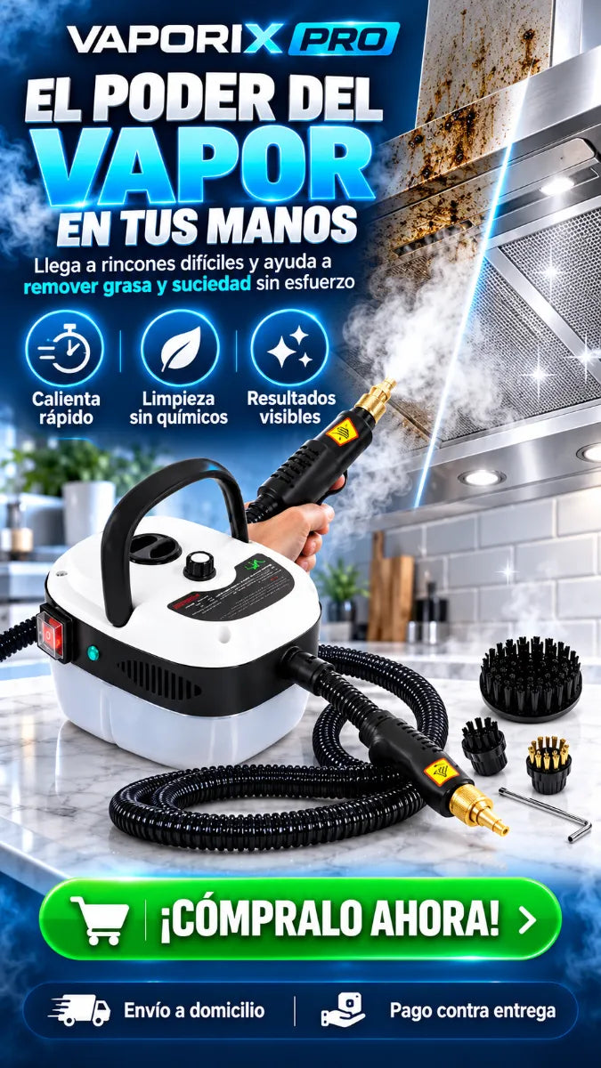 VAPORIX PRO™ | Pistola Limpiadora de Vapor Multifuncional