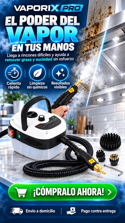 VAPORIX PRO™ | Pistola Limpiadora de Vapor Multifuncional