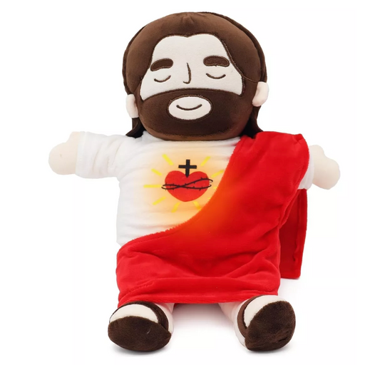 Abrazo de Jesús – Peluche Calmante con Movimiento de Respiración