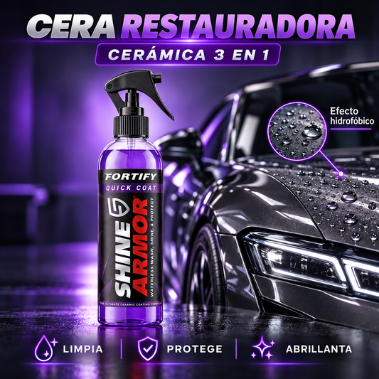🚘✨ Cera Restauradora 3 en 1 | Brillo Intenso y Protección Cerámica para tu Auto