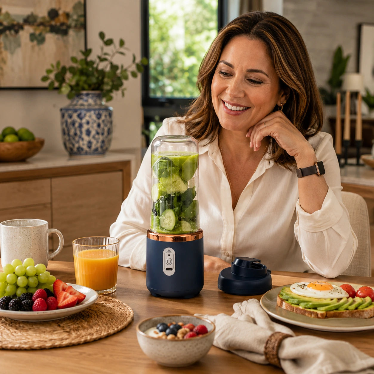 ShakeGo |🥤Licuadora Portátil para Jugos y Smoothies 🧊