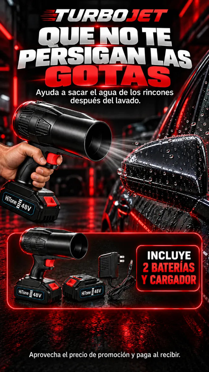 💨 Sopladora Inalámbrica + 2 Baterías