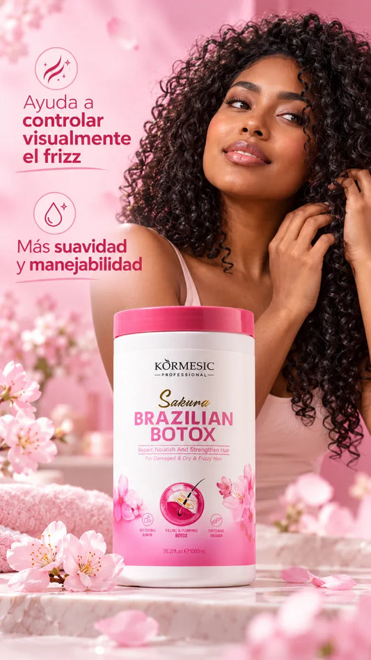 💖 Botox Capilar Sakura Brazilian 1000 ml | ¡Cabello Suave, Brillante y Sin Frizz!