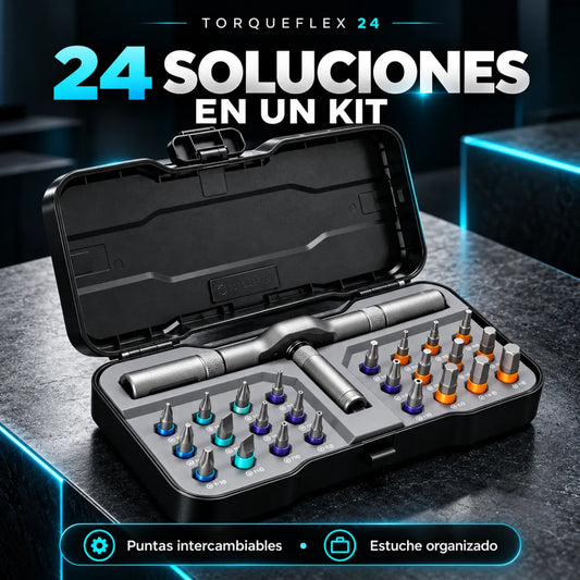 🪛 Kit Destornillador 24 en 1 con Puntas Magnéticas