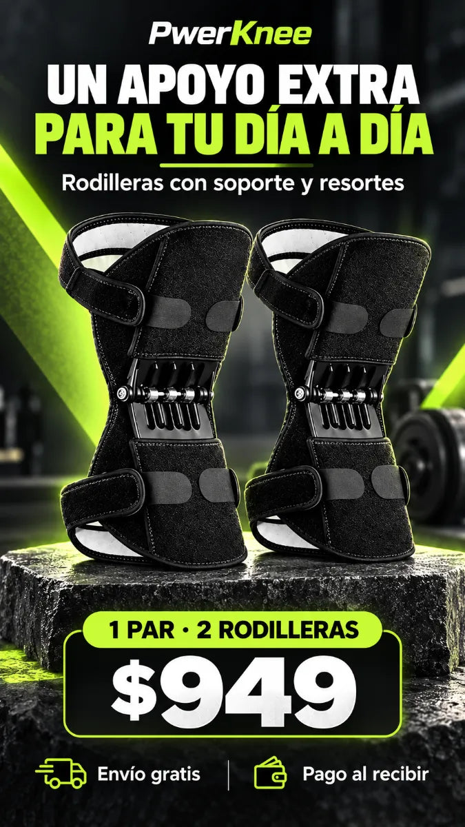 PwerKnee | Rodilleras con soporte y resortes