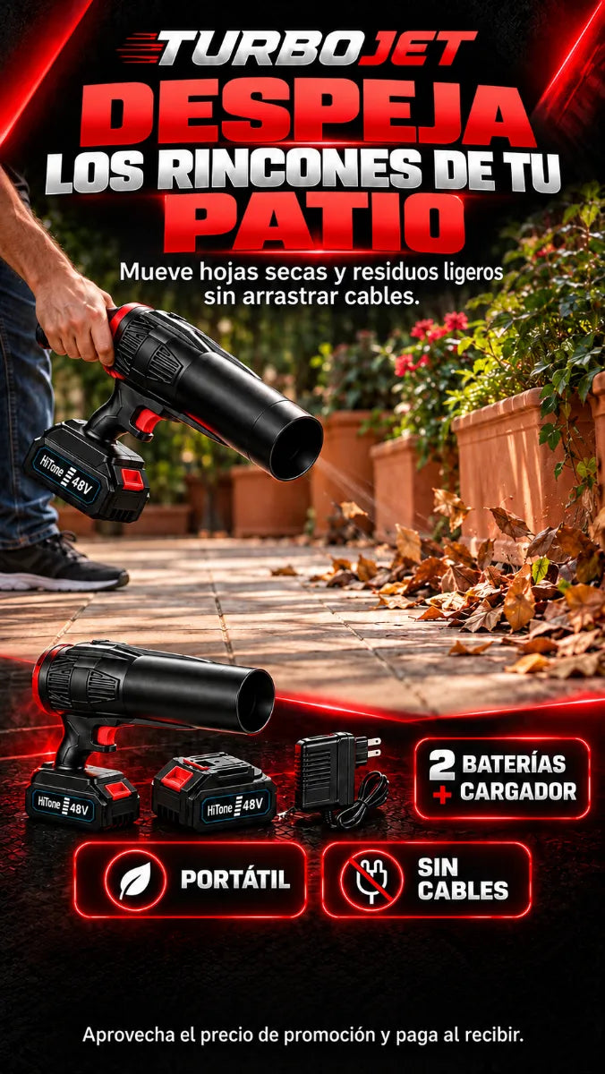 💨 Sopladora Inalámbrica + 2 Baterías