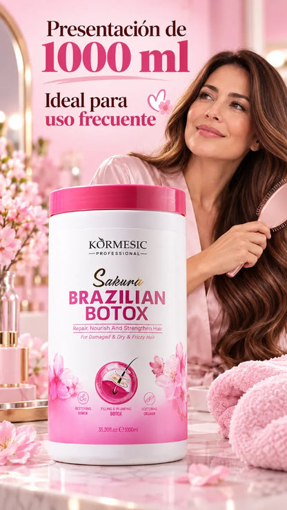 💖 Botox Capilar Sakura Brazilian 1000 ml | ¡Cabello Suave, Brillante y Sin Frizz!
